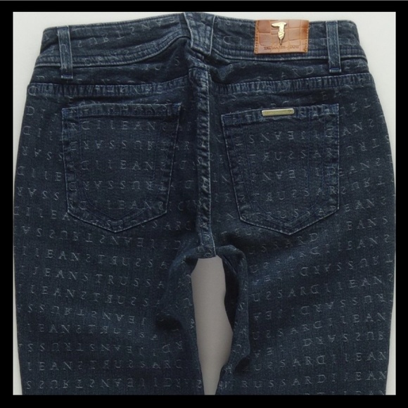 Trussardi Straight Spell Out Jeans Women's 28 #209 - Picture 3 of 8